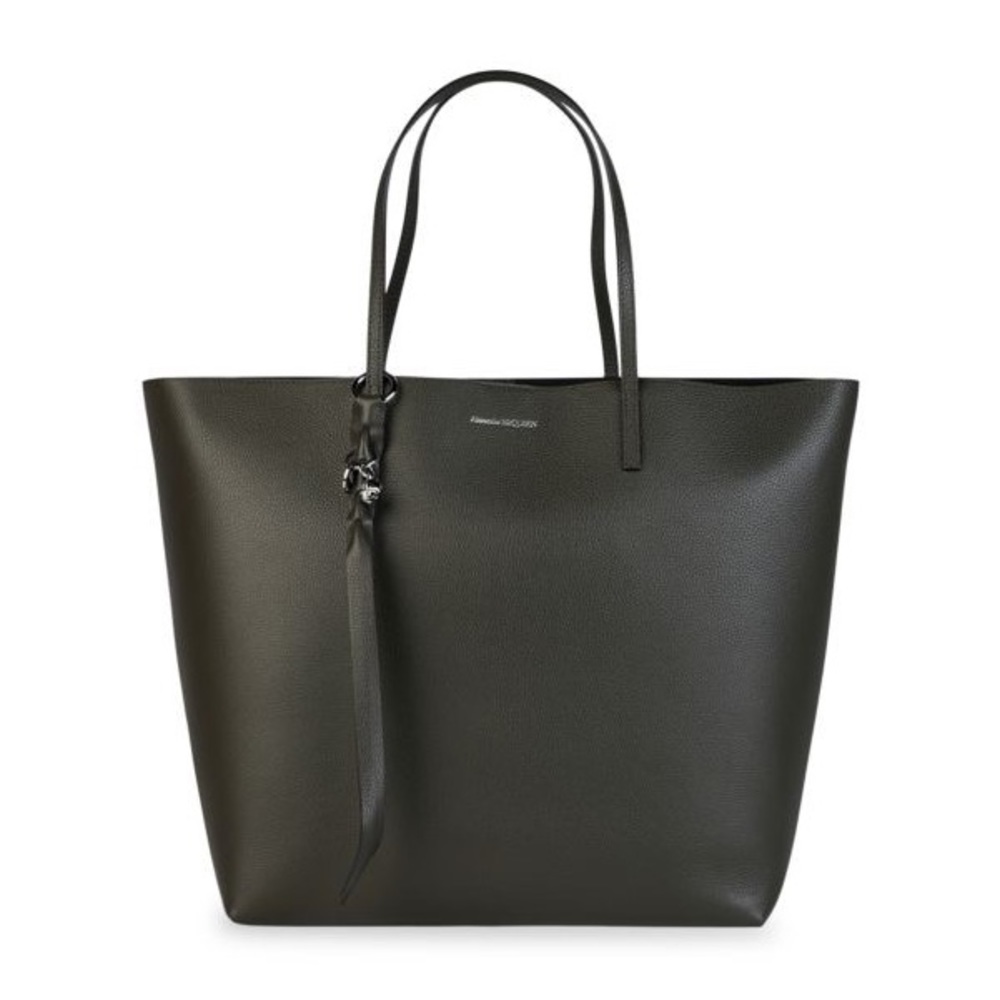Alexander McQueen skull leather tote